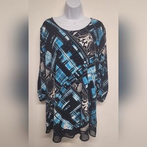 Style & Co Slinky Stretch Mini Dress / Tunic Embellished XL